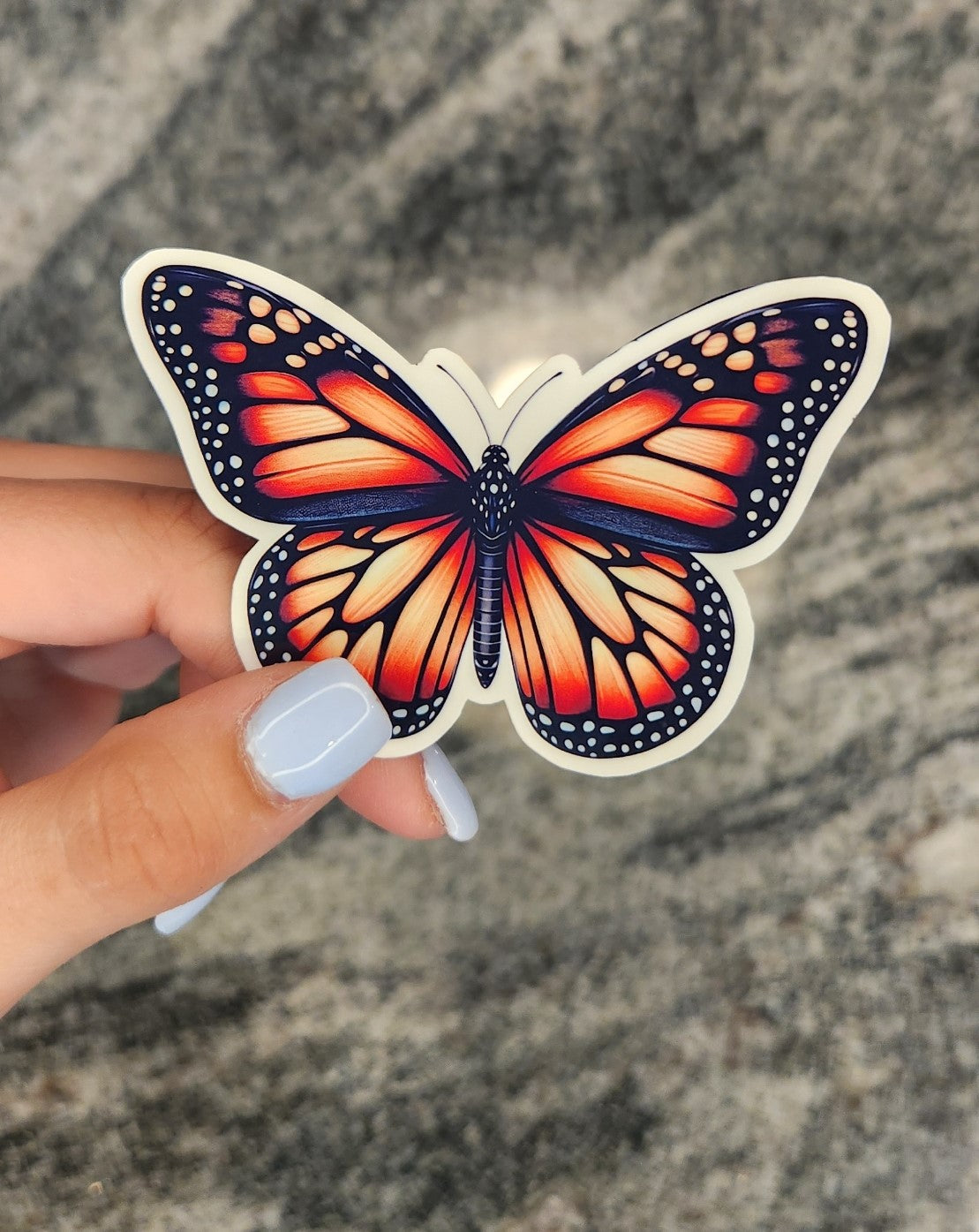 Monarch Butterfly, WATERPROOF VINYL STICKER