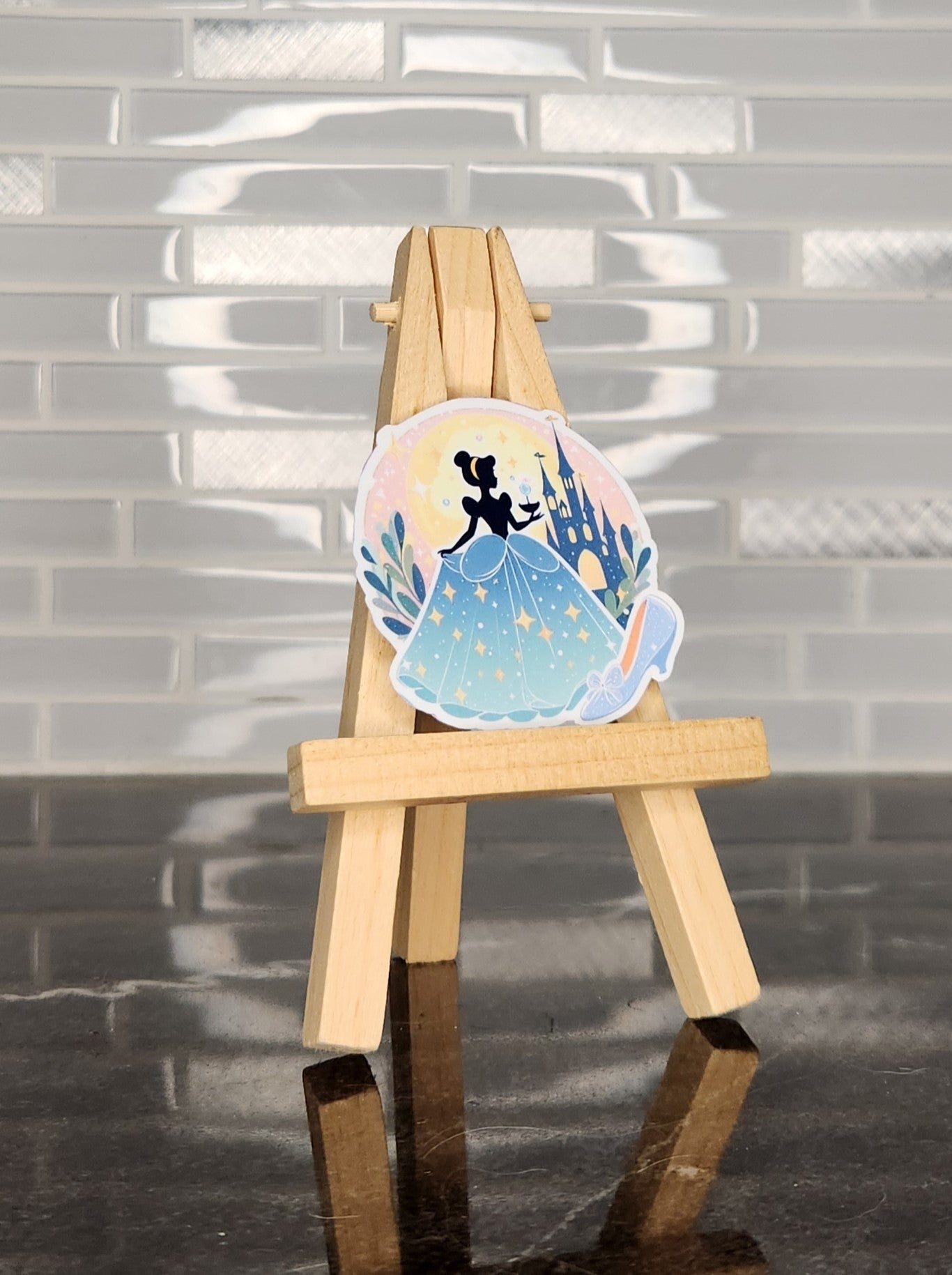 Cinderella, WATERPROOF VINYL STICKER