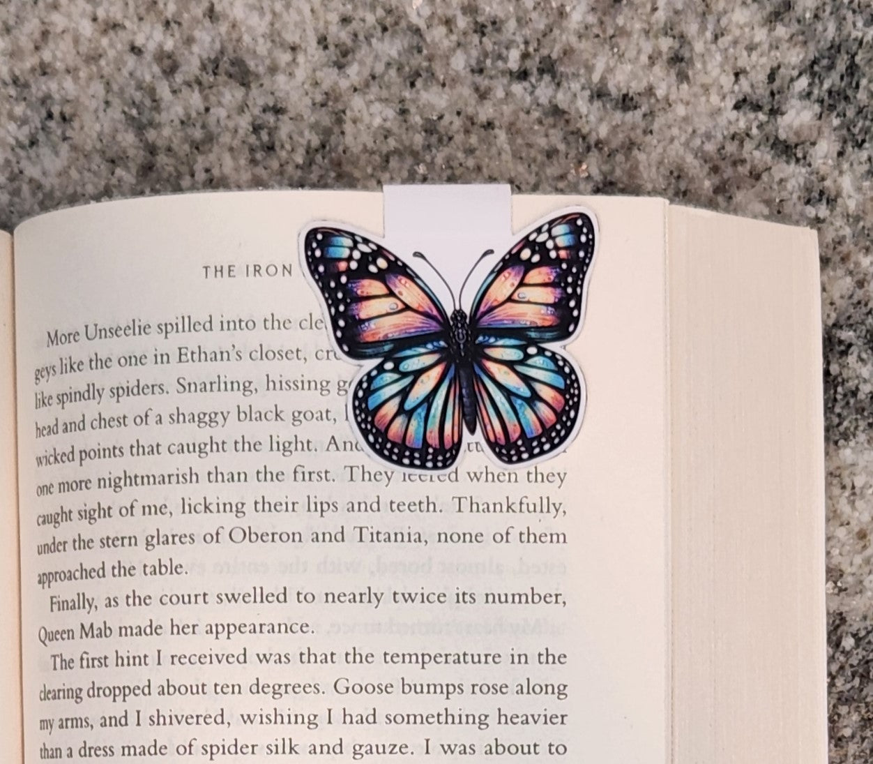 Colorful Monarch Butterfly, Magnetic Bookmark