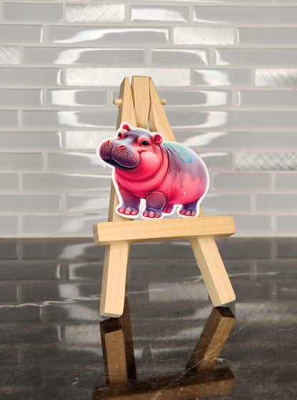 Hippo — Waterproof Vinyl Sticker