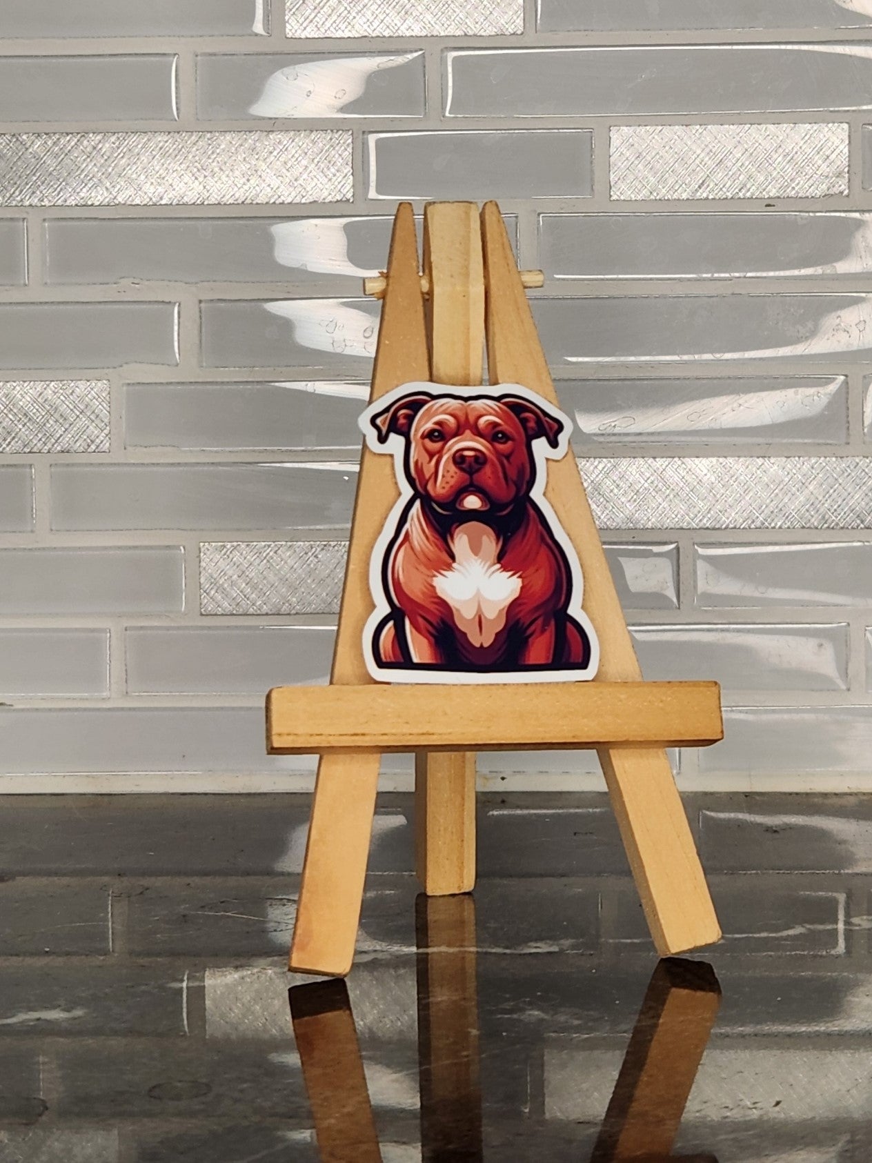 PITBULL, WATERPROOF VINYL STICKER