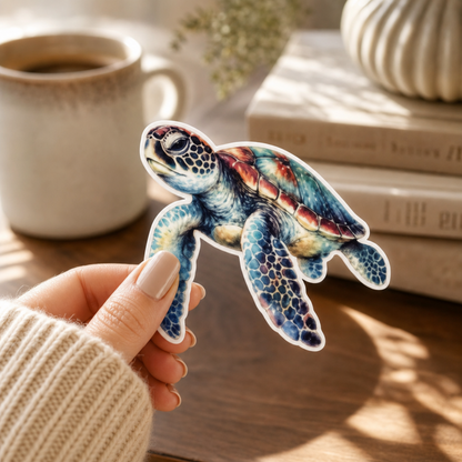 Sea Turtle — Waterproof Vinyl Sticker