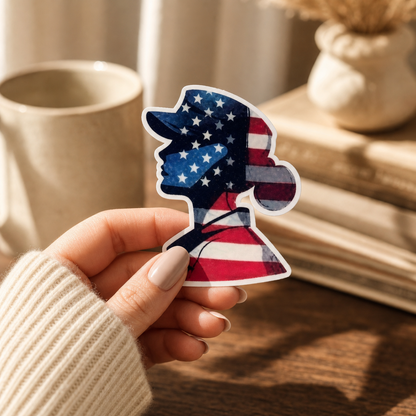Female Soldier — Waterproof Vinyl Sticker