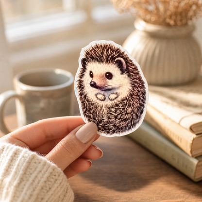 Hedgehog — Waterproof Vinyl Sticker