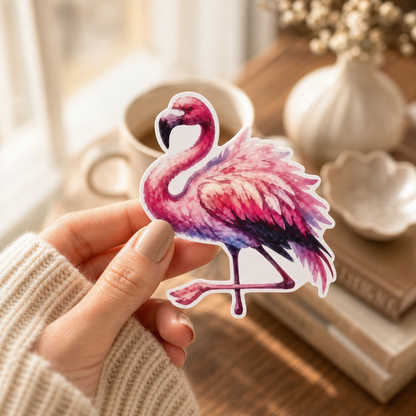 Flamingo — Waterproof Vinyl Sticker