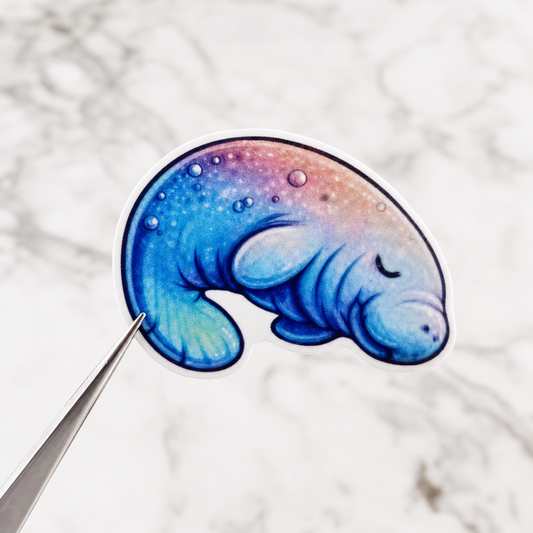 Manatee — Waterproof Vinyl Sticker