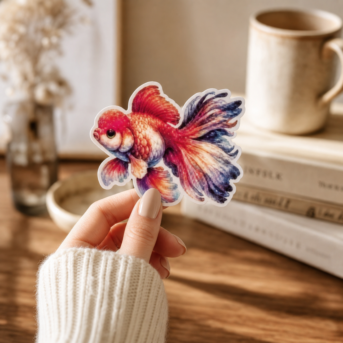 Goldfish — Waterproof Vinyl Sticker