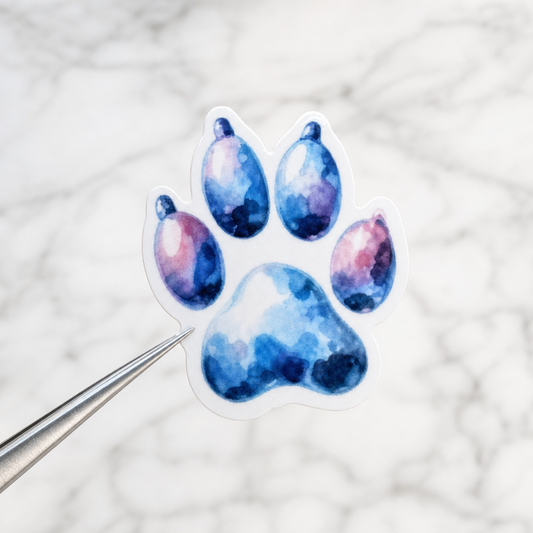 Paw Print — Waterproof Vinyl Sticker