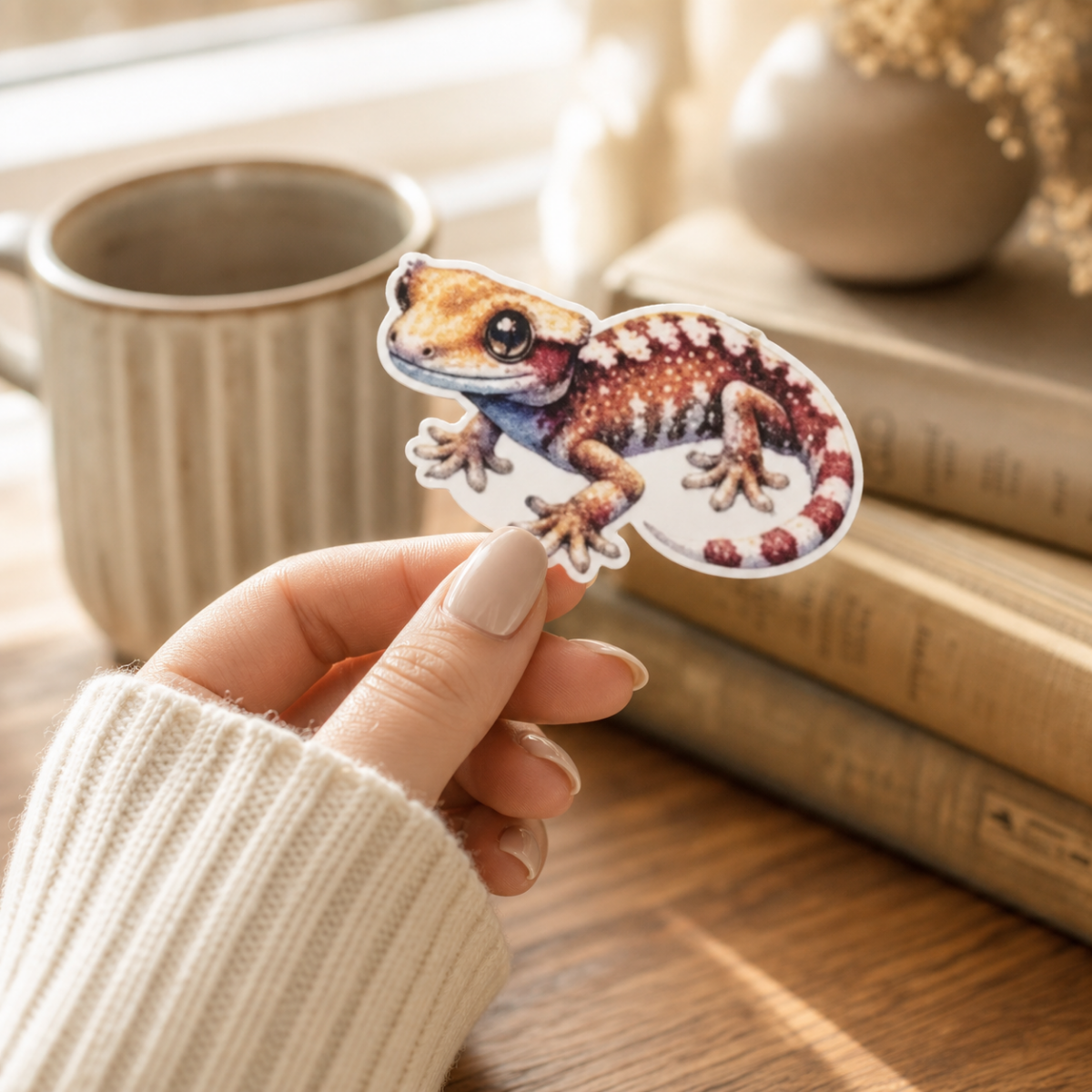 Crested Gecko — Waterproof Vinyl Sticker