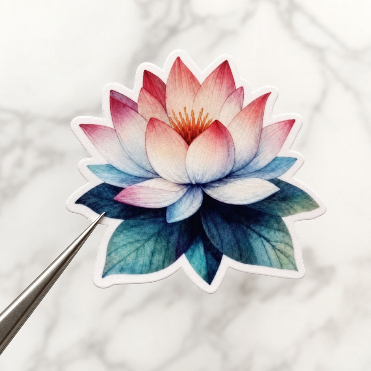 Lotus Flower — Waterproof Vinyl Sticker