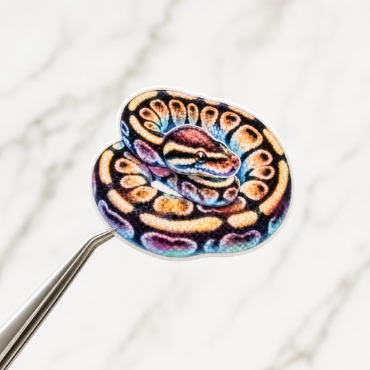 Ball Python — Waterproof Vinyl Sticker