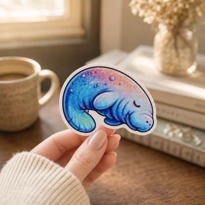 Manatee — Waterproof Vinyl Sticker
