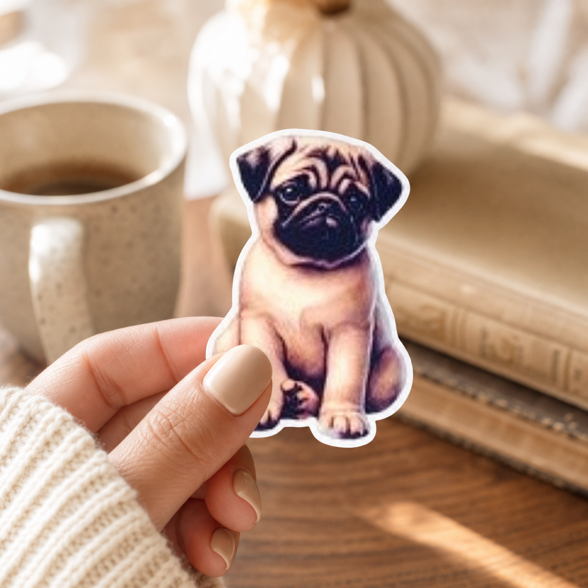 Pug — Waterproof Vinyl Sticker